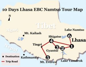 10-Days-Lhasa-EBC-Namtso-Tour-Map-376